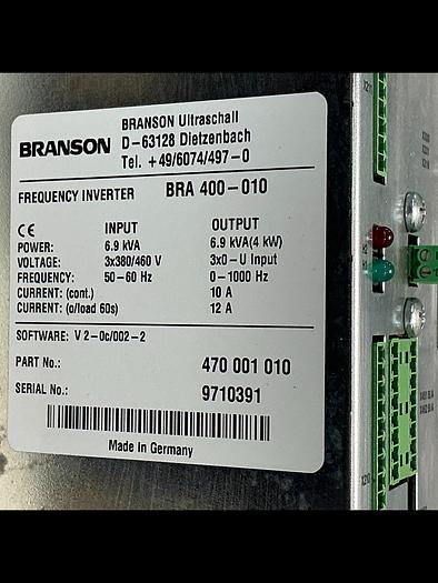 Used BRANSON 470 001 010