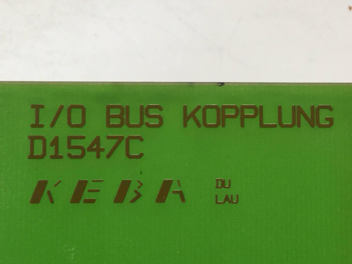 Used KEBA Circuit Board / Engel I/O BUS KOPPLUNG D1547C Used