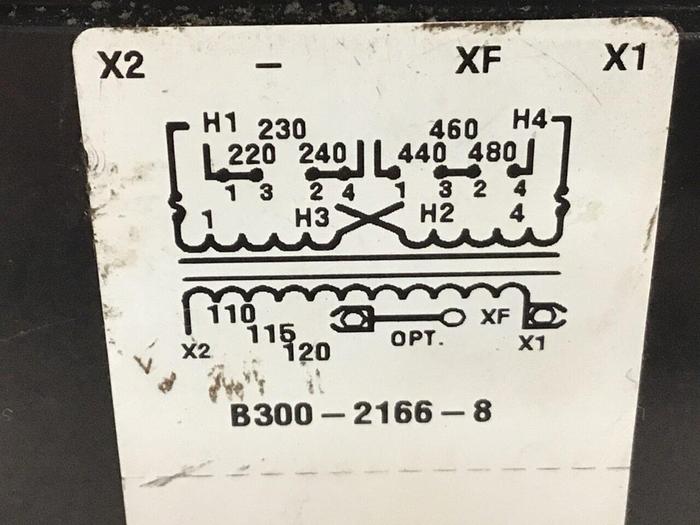 Used CUTLER HAMMER 0.3 kVA Transformer C0300E2AFB #120813