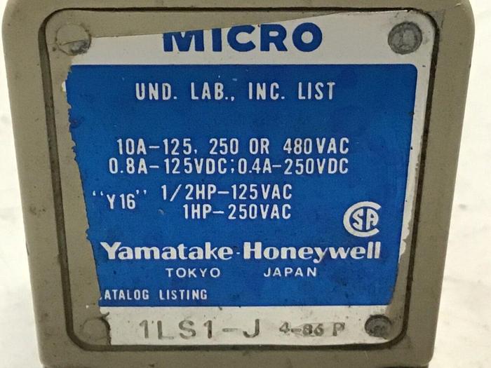 Used YAMATAKE Micro Limit Switch 1LS1-J #122158