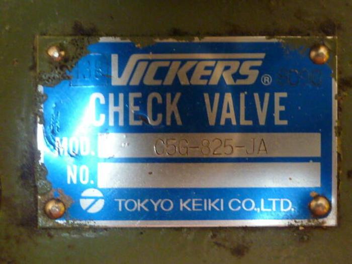 Used VICKERS Check Valve C5G825JA #78852