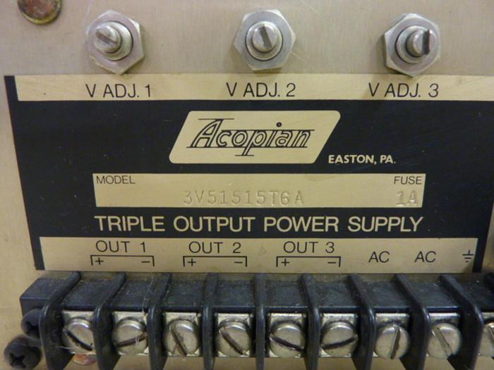 Used ACOPIAN Power Supply 3V51515T6A #55368