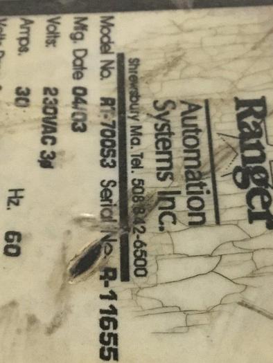 Used RANGER AUTOMATION SYSTEMS Interface RT-700S3 WH #105303