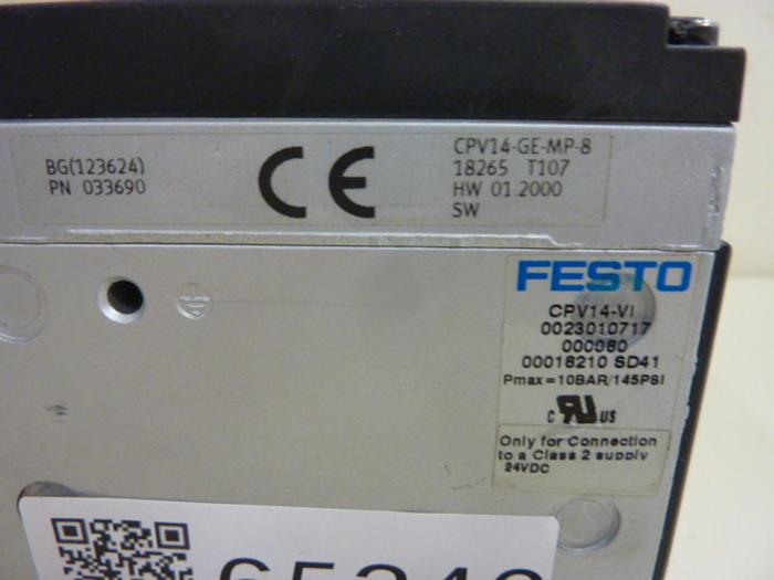 Used FESTO Valve Terminal CPV14 CPV14-VI #65246
