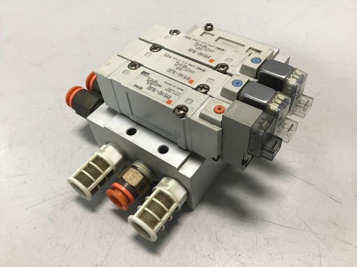 Used SMC Solenoid Valve w/ Manifold SY5140-5LOZ #115976