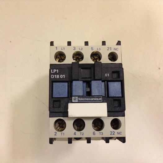 Used TELEMECANIQUE Contactor LP1D1801 #77117