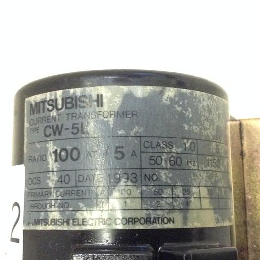 Used MITSUBISHI 0.005 kVA Current Transformer CW-5L #74222