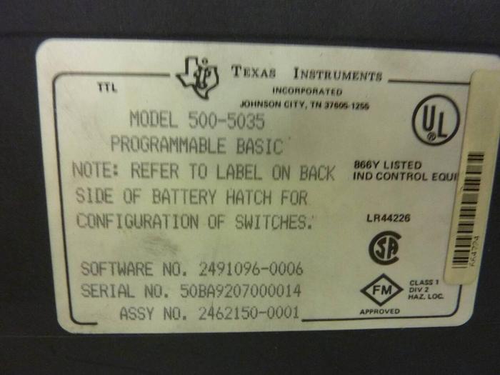 Used TEXAS INSTRUMENTS Module 500-5035 Used