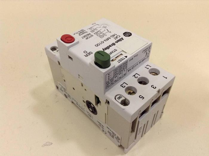 Used ALLEN BRADLEY Manual Motor Starter 140-MN-0100 SER D #79597