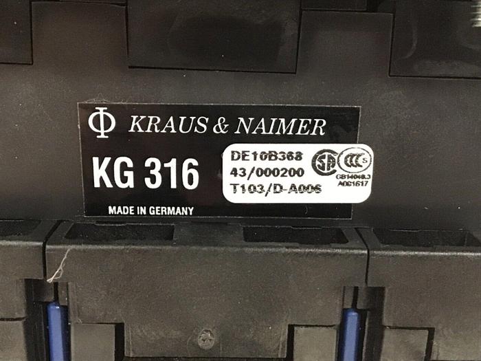 Used KRAUS & NAIMER Disconnect Switch KG 316 Used