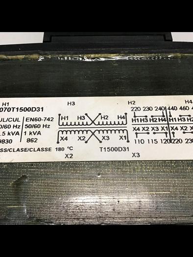 Used SQUARE D Transformer 1.5 KVA 9070T1500D31 #144939