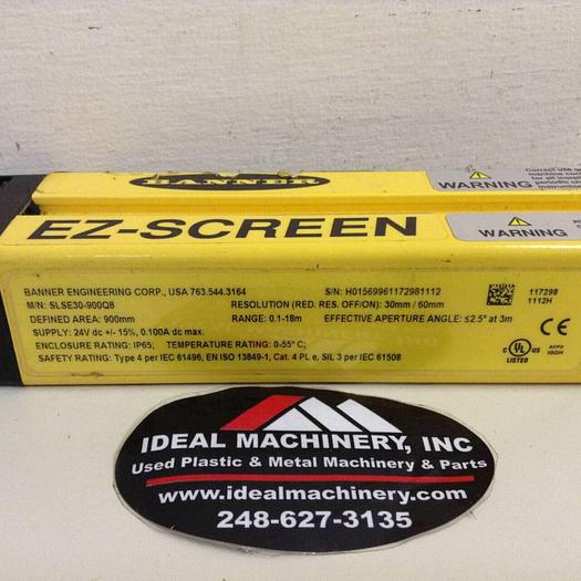 Used BANNER ENGINEERING Light Curtain E-Z Screen Emitter SLSE30-900Q8 Used