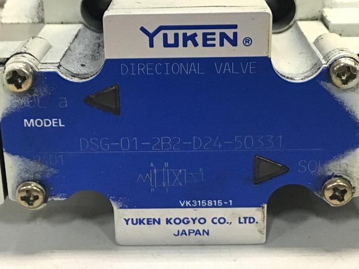 Used YUKEN Directional Valve DSG-01-2B2-D24-50331 #132116