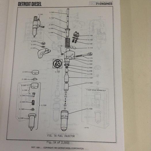 Used DETROIT DIESEL Parts Catalog - Volume 2 MANUAL764 #70764