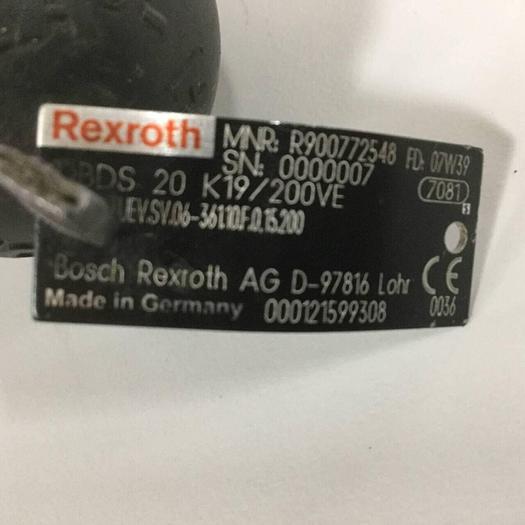Used REXROTH Relief Valve DBDS20K19/200VE #90788