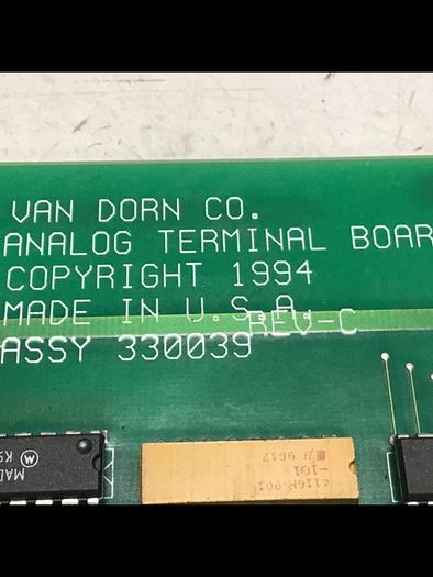Used VAN DORN Analog Terminal Board PC330-039 Used #143136