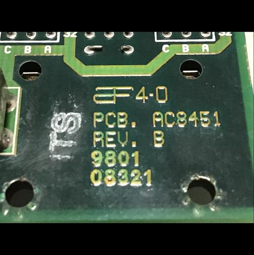 Used APSCO Van Dorn Rack Circuit Board AC8450 USED
