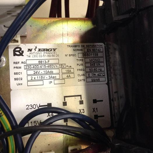 Used N ERGY 0.948 kVA Transformer EN 60742 #79154