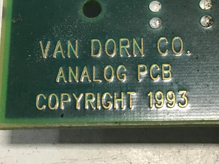 Used VAN DORN Analog Circuit Board 330025 PC330-025 Used