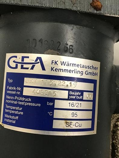 Used FK WARMETAUSCHER KEMMERLING Heat Exchanger FKV 115.22.19 Used