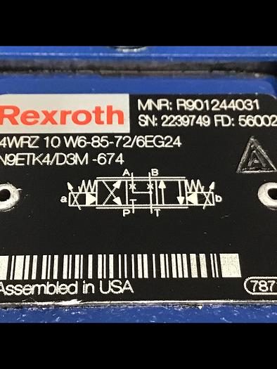 Used Rexroth  Valve 3DREP 6 C-21/25EG24N9K4/M-674 Used #144615