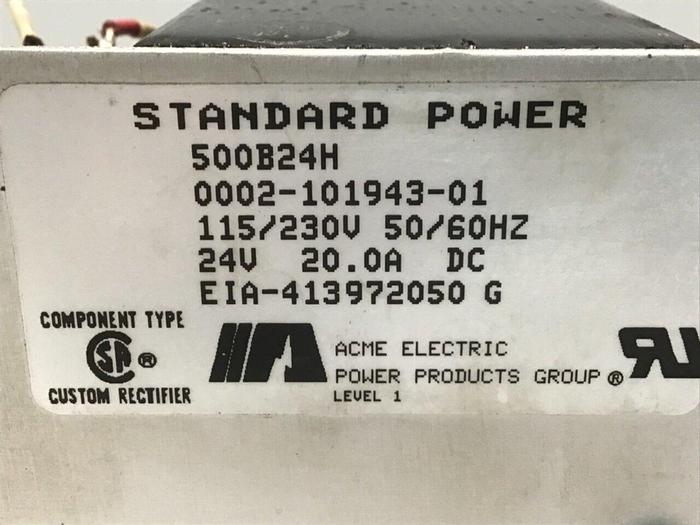 Used ACME ELECTRIC Power Supply 500B24H Used