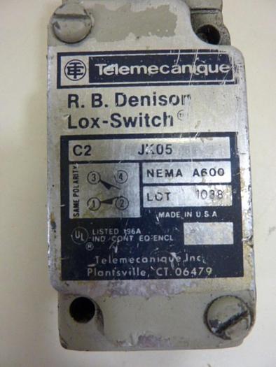 Used TELEMECANIQUE Lox-Switch C2 JK05 #66177