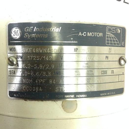 GENERAL ELECTRIC A-C Motor 5KE48WN4300 #69183