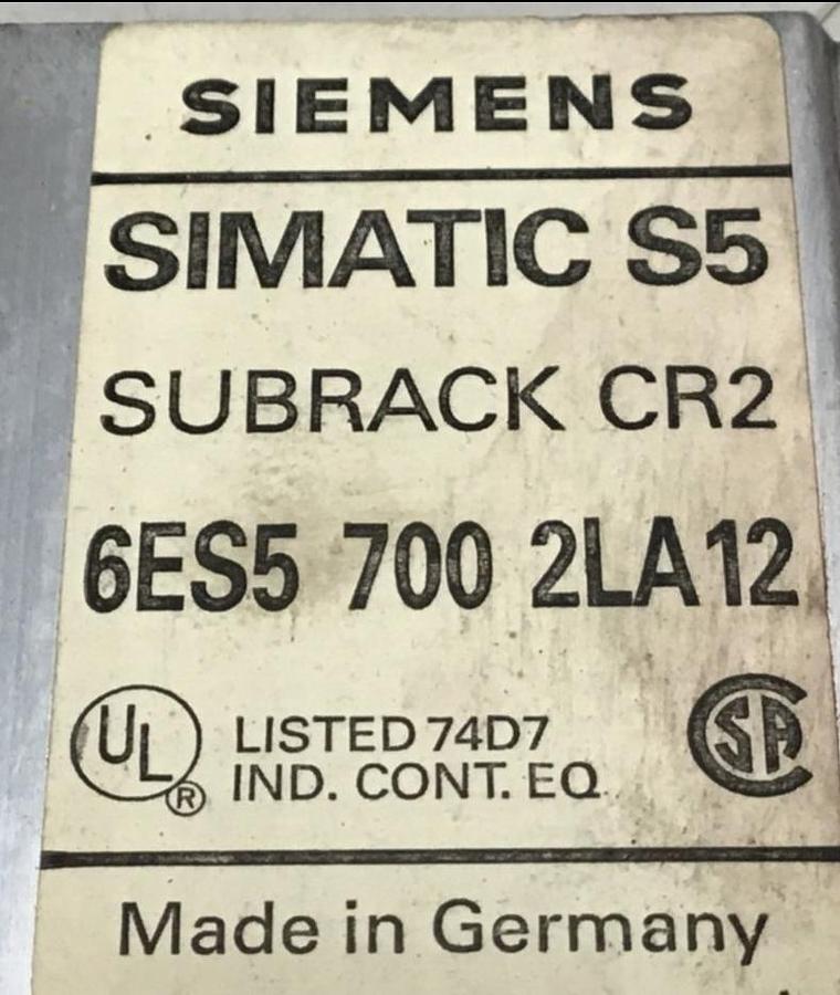 Used SIEMENS Rack Simatic S5 6ES5 700-2LA12 USED