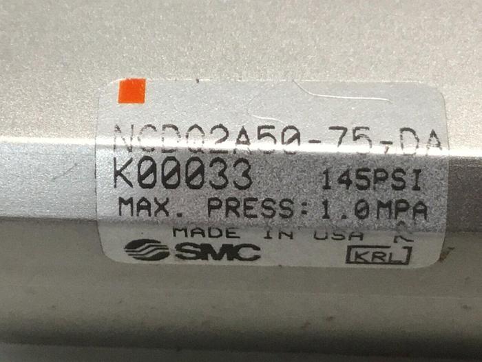 Used SMC Cylinder NCDQ2A50-75-DA-K00033 #124223