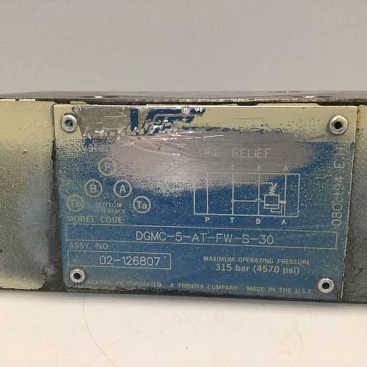 Used VICKERS Pressure Relief Valve DGMC5ATPWS30 #95067