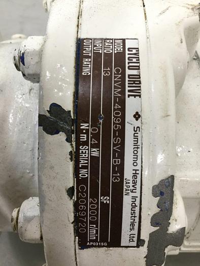 Used SUMITOMO AC Servo Motor w/ Cyclo Drive FS263MTCT16 #105051