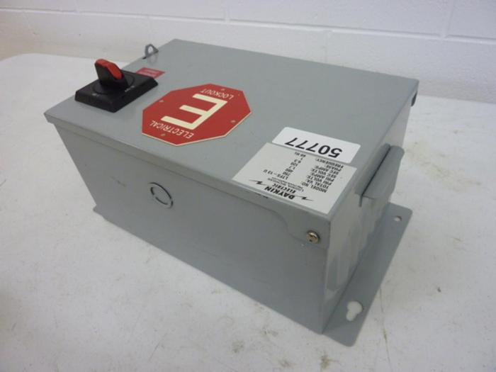 Used DAYKIN 0.75 kVA Transformer Disconnect LTFS-13U #50778