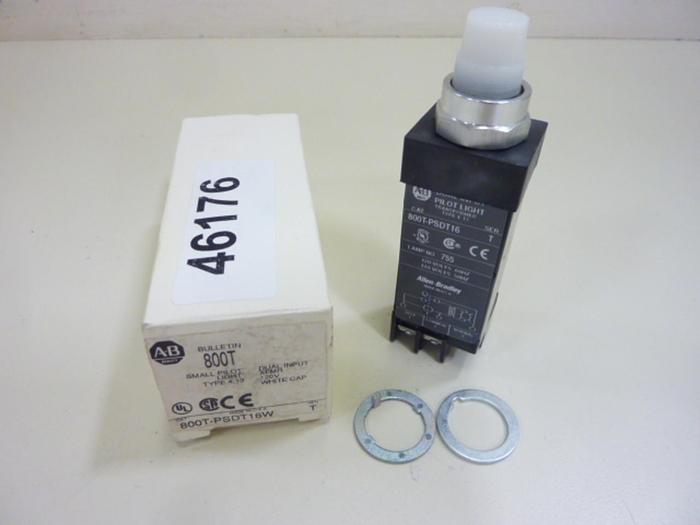 ALLEN BRADLEY Pilot Light 800T-PSDT16W WHITE #46176