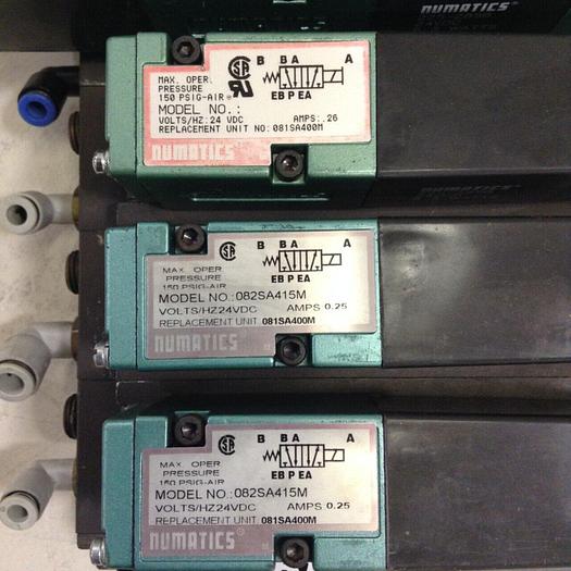 Used NUMATICS Control Block w/ Valves 082SA400M #80005