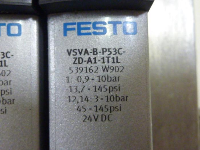 Used FESTO Control Block w/ Valves VABE-S6-1R-N12 #61211