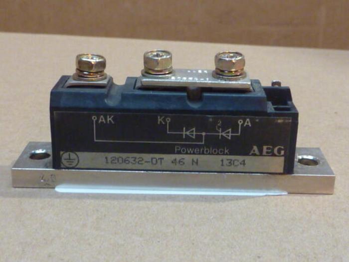 Used AEG MOTOR CONTROL Rectifier Module 120632-DT 46N #36856