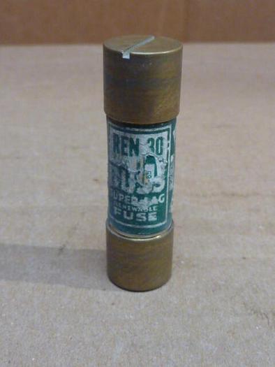 Used BUSSMANN 30 Amp Fuse REN-30 #33644