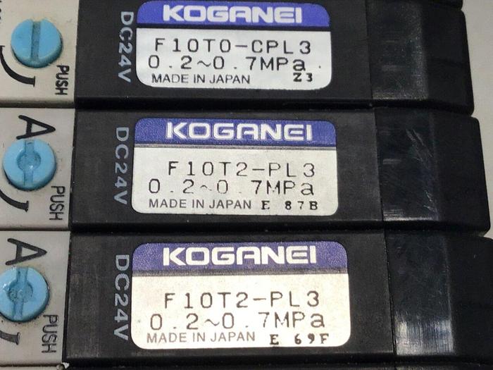 Used KOGANEI Manifold w/ Valves F10M10AJ #120927