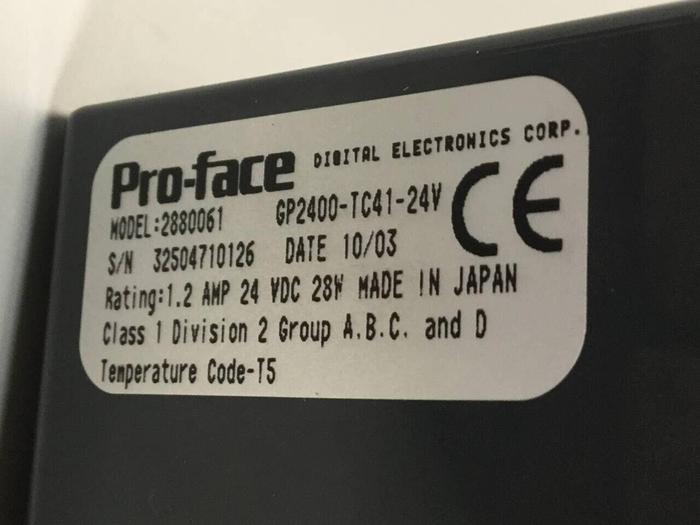 Used PROFACE Operator Interface Panel GP2400-TC41 2880061 Used