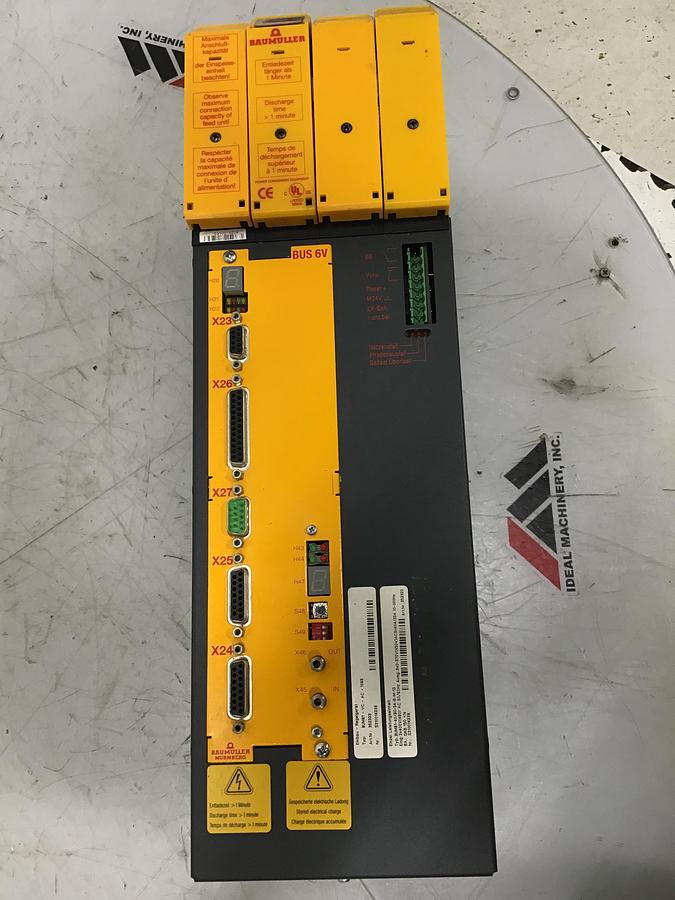 Used BAUMULLER BUM61-40/60-54-B-M-13 SERVO DRIVE CONTROL USED #125358