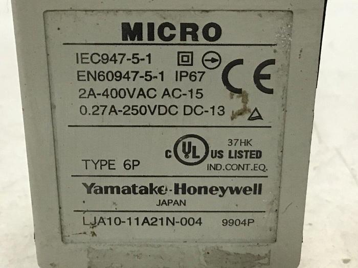 Used YAMATAKE Limit Switch LJA10-11A21N-004 #121473