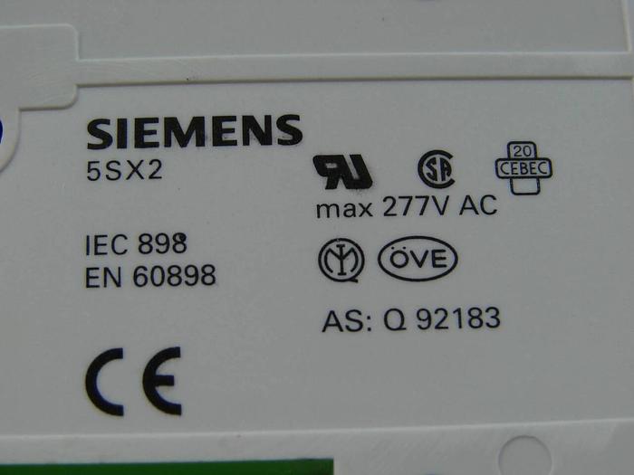 Used SIEMENS 4 Amp Circuit Breaker 5SX2C4 #55504