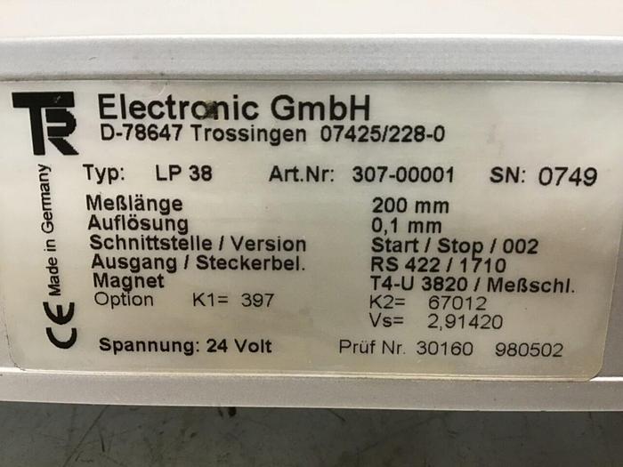 Used T&R ELECTRONIC Linear Encoder LP-38 200MM #131050