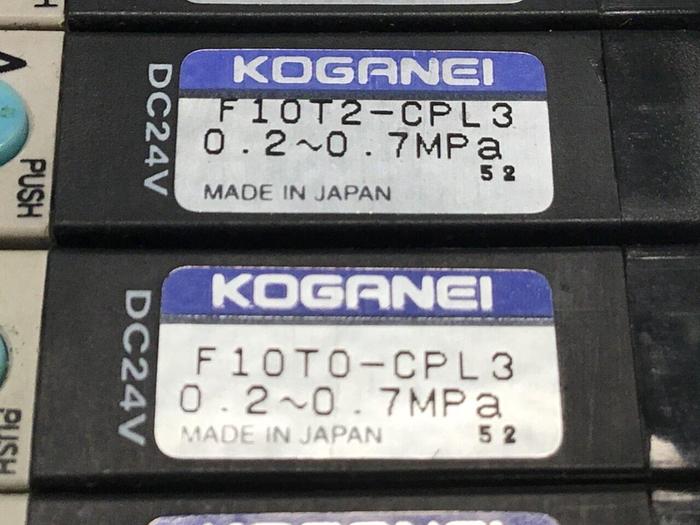 Used KOGANEI Manifold w/ Valves F10M8AJ #120932