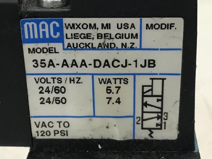 Used MAC Solenoid Valve 35A-AAA-DACJ-1JB #127559