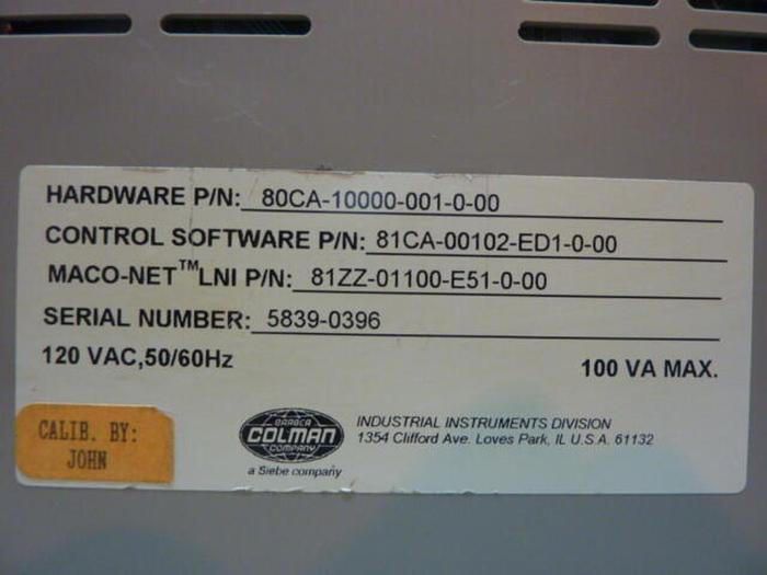 Used BARBER COLMAN Sequence Module 80CA-10000-001-0-00 #31139