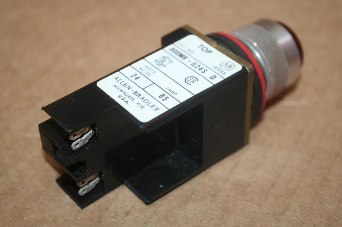 Used ALLEN BRADLEY Indicator Light 800MR-Q24S RED #30412 DNL SCRAPPED