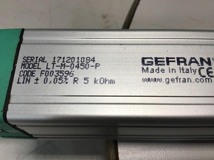 Used GEFRAN Linear Transducer LT-M-0450-P USED