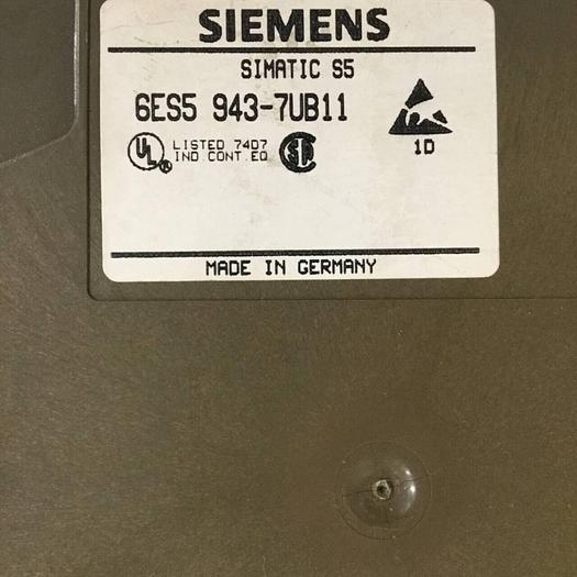 Used SIEMENS Simatic S5 6ES5 943-7UB11 #91994
